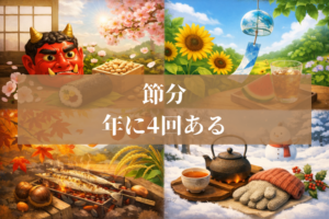 節分は年に4回ある？立春・立夏・立秋・立冬の意味をやさしく整理
